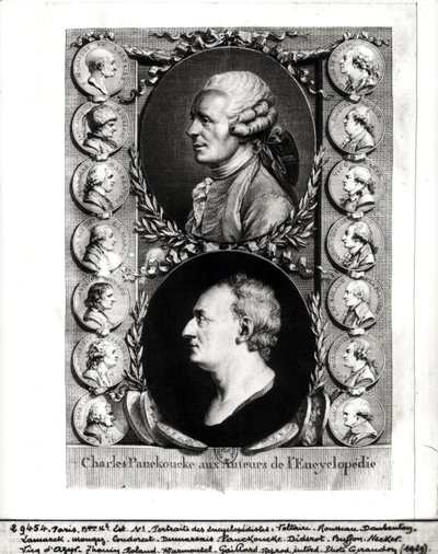 Portraits of the Encyclopaedists Jean Le Rond d